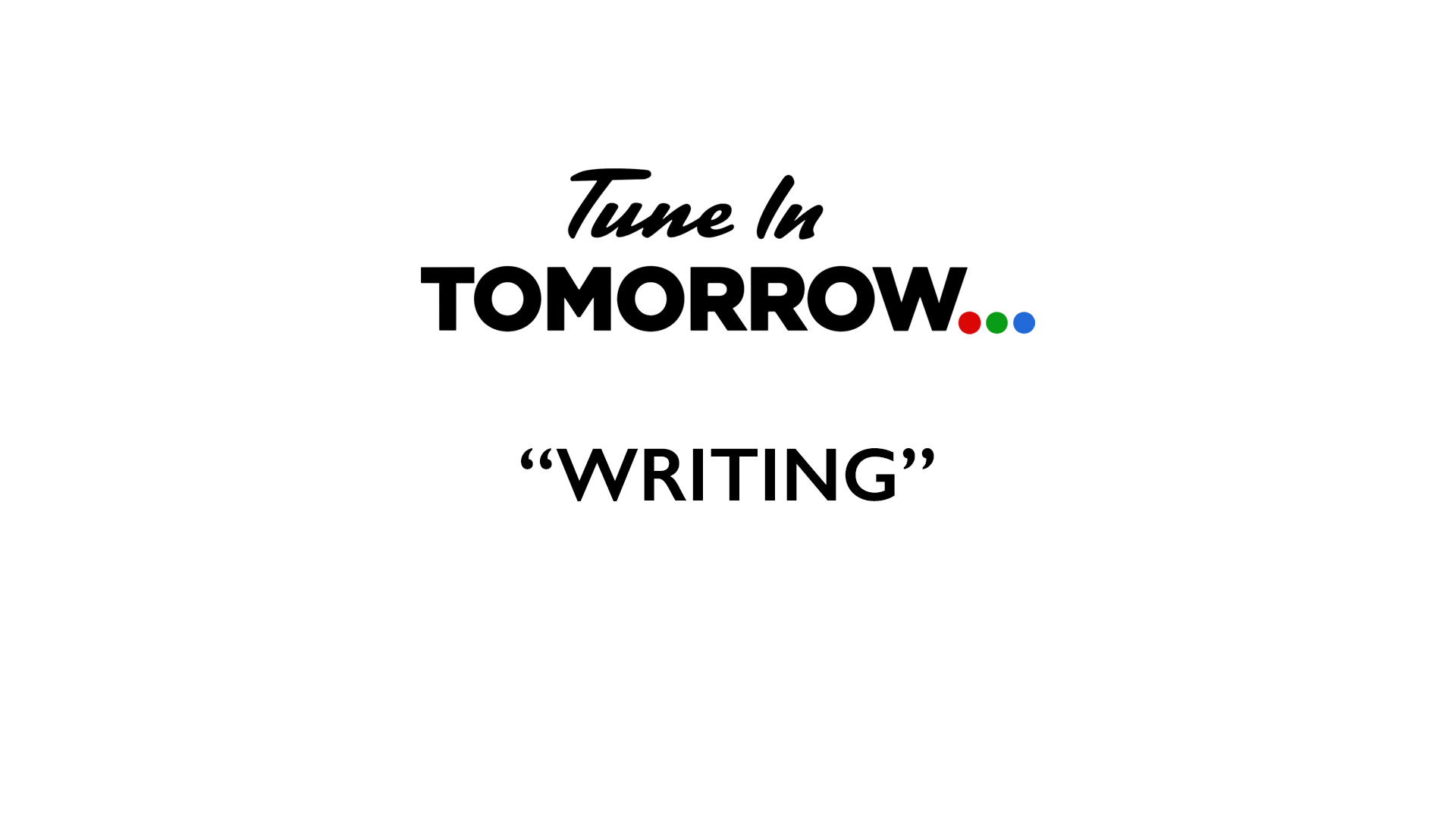Writing